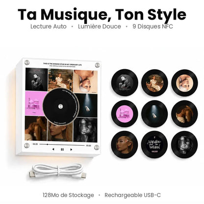 Mini Vinyle Magnétique Personnalisé – Photo & Musique | Vinylson
