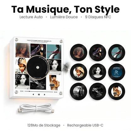 Mini Vinyle Magnétique Personnalisé – Photo & Musique | Vinylson