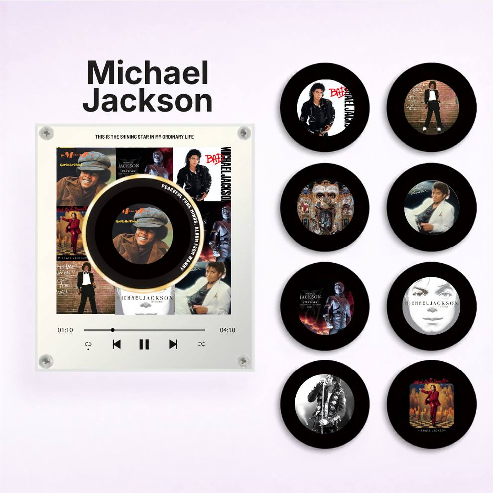 Mini Vinyle Magnétique Personnalisé – Photo & Musique | Vinylson